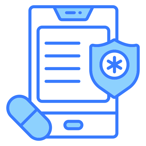 Online pharmacy Generic Blue icon