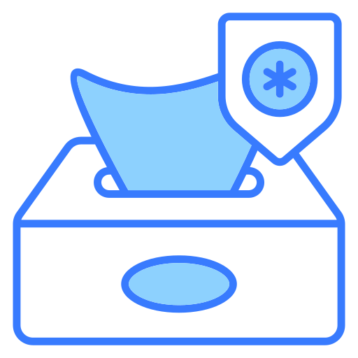 Tissue paper Generic Blue icon