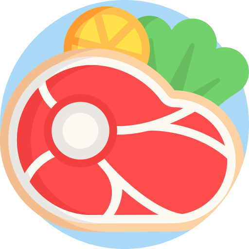 carne Detailed Flat Circular Flat icono
