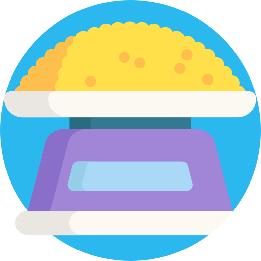 keukenweegschaal Detailed Flat Circular Flat icoon