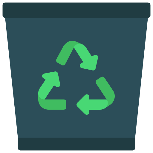 lixeira de reciclagem Generic Flat Ícone