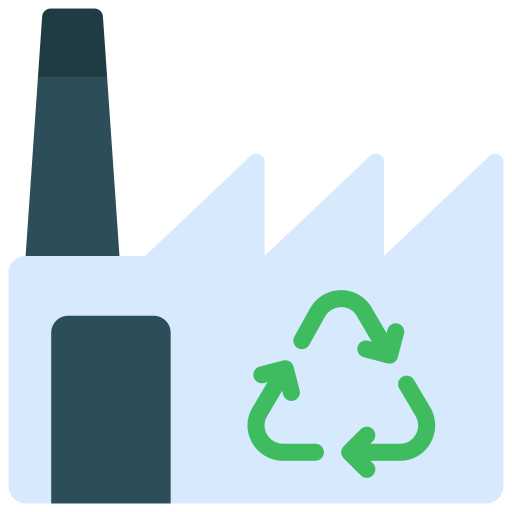 impianto di riciclaggio Generic Flat icona