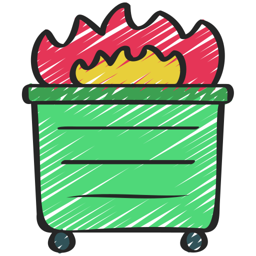 contenedor de basura Juicy Fish Sketchy icono