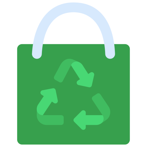 sac recyclable Generic Flat Icône