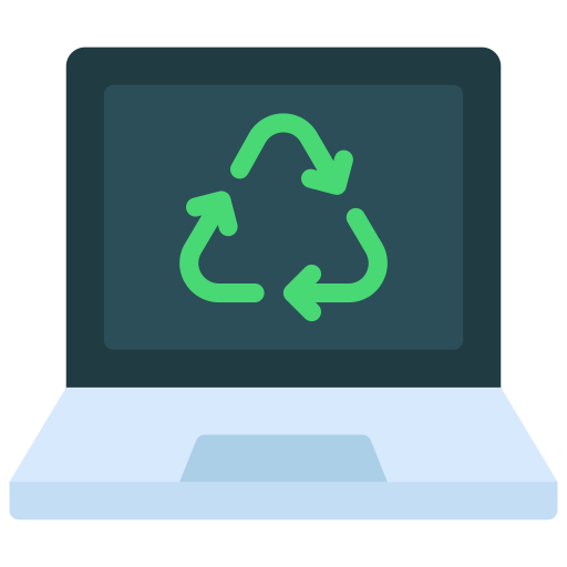 tecnología reciclada Generic Flat icono