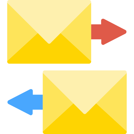 e-mails uitwisselen Generic Flat icoon