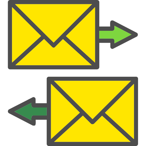 Exchange mails Generic Outline Color icon