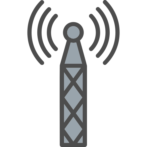 torre de señal Generic Outline Color icono