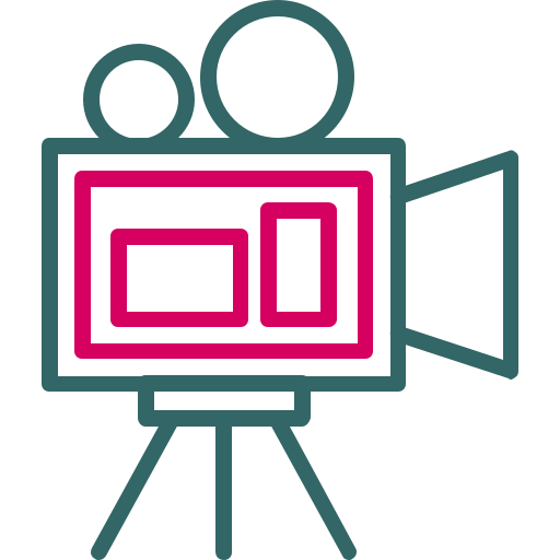 videocamera Generic Outline Color icoon