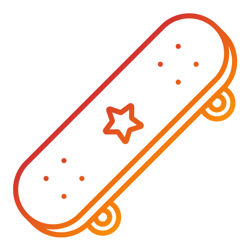 skateboard Generic Gradient icoon
