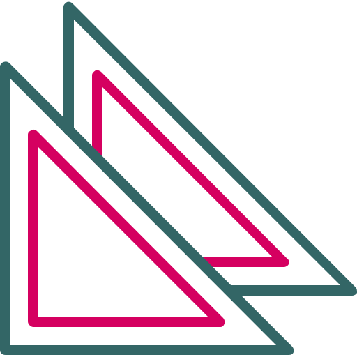 trójkąt Generic Outline Color ikona
