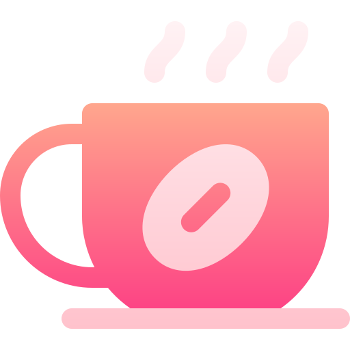 kubek kawy Basic Gradient Gradient ikona