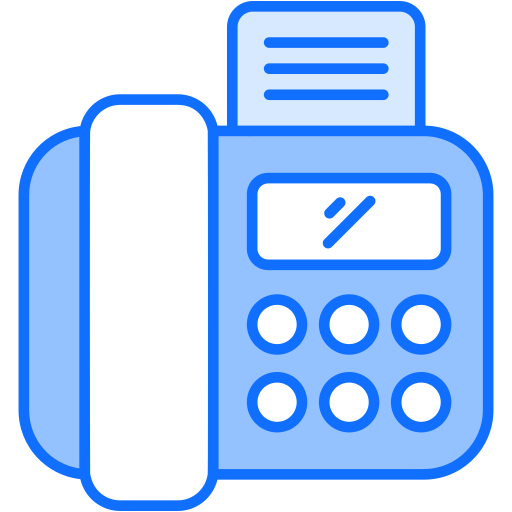 fax Generic Blue Icône