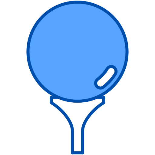 balle de golf Generic Blue Icône