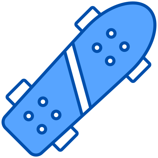 skateboard Generic Blue icona