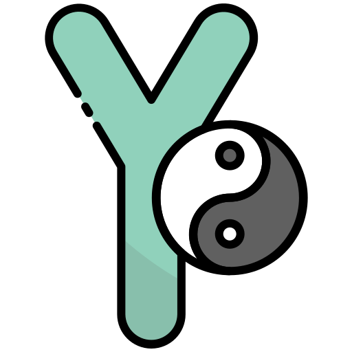 yin yang Generic Outline Color icoon