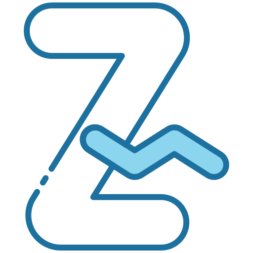 zig-zag Generic Blue icono