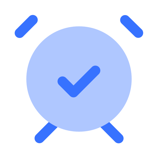 Будильник включен Generic Blue иконка