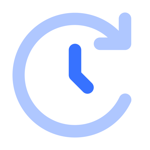 Time-forward Generic Blue icon