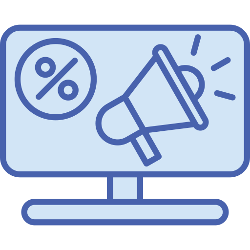 online marketing Generic Blue icon