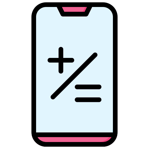 Mobile Generic Outline Color icon