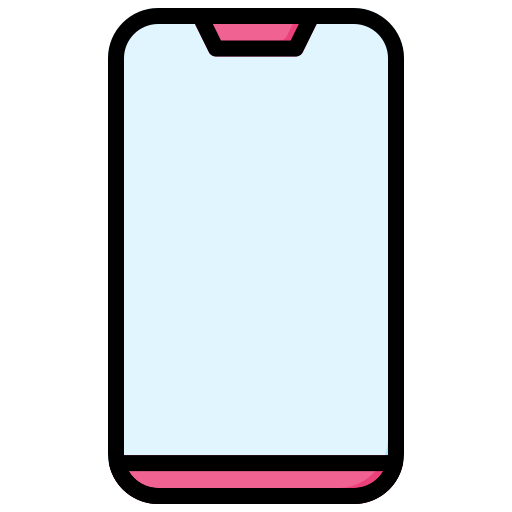 Mobile Generic Outline Color icon
