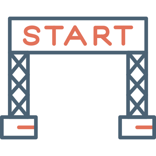 Start line Generic Outline Color icon