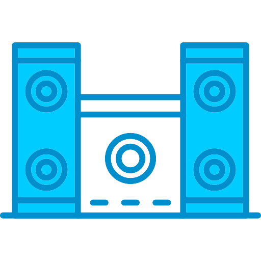 Speakers Generic Blue icon
