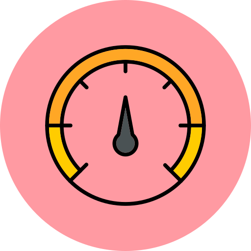snelheidsmeter Generic Outline Color icoon