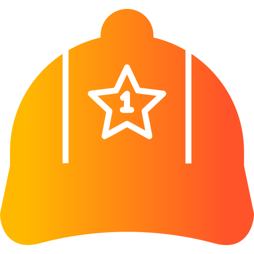 cappellino da baseball Generic Flat Gradient icona