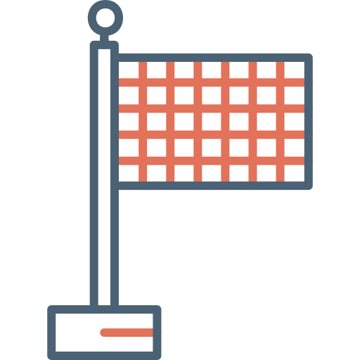 finish vlag Generic Outline Color icoon