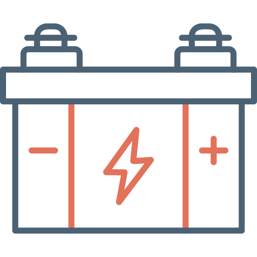 Car battery Generic Outline Color icon