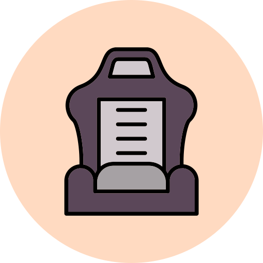 Car seat Generic Outline Color icon