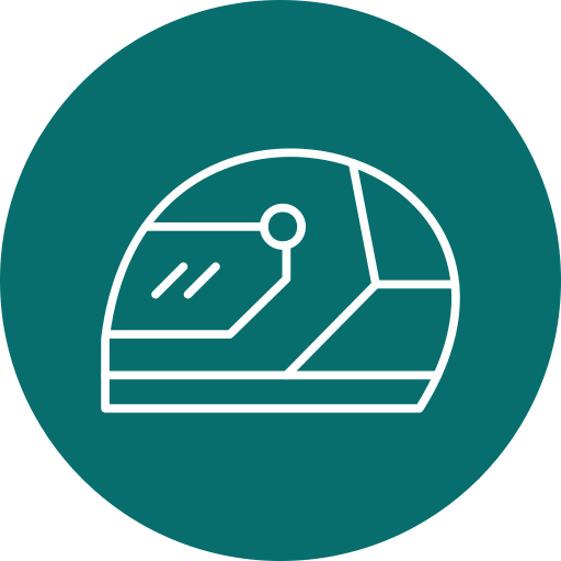 レーシングヘルメット Generic Flat icon