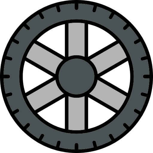 neumático Generic Outline Color icono