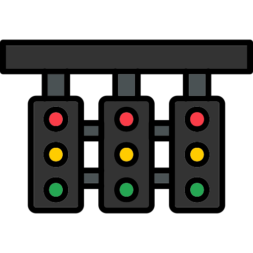 Traffic lights Generic Outline Color icon