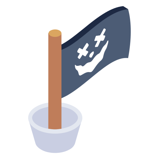 piratenflagge Generic Isometric icon