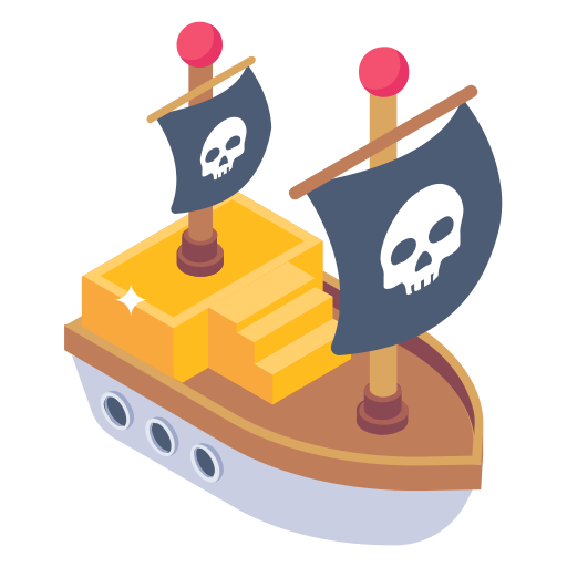 Pirate ship Generic Isometric icon