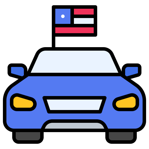 車 Generic Outline Color icon