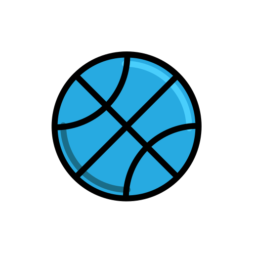 Basket ball Generic Outline Color icon