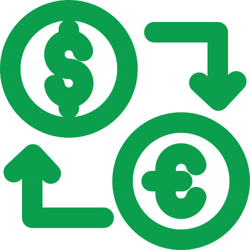 Currency exchange Generic Simple Colors icon
