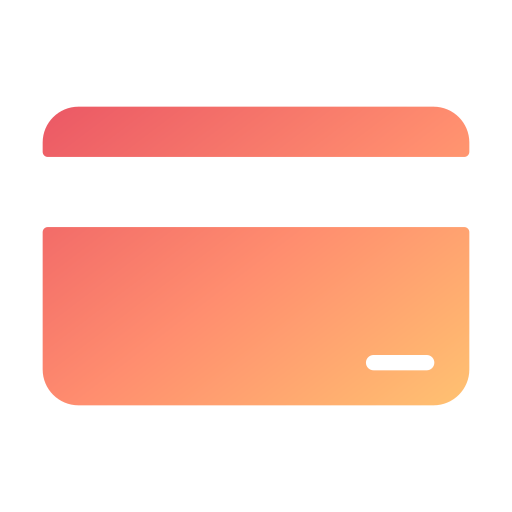 cartão de crédito Generic Flat Gradient Ícone
