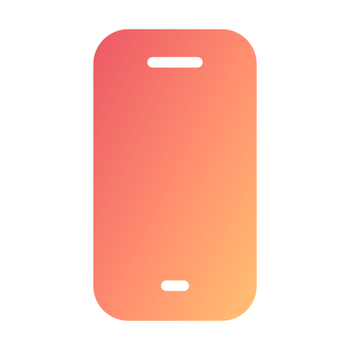telefon komórkowy Generic Flat Gradient ikona