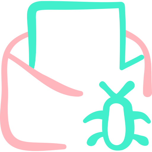 Bug Basic Hand Drawn Color icon