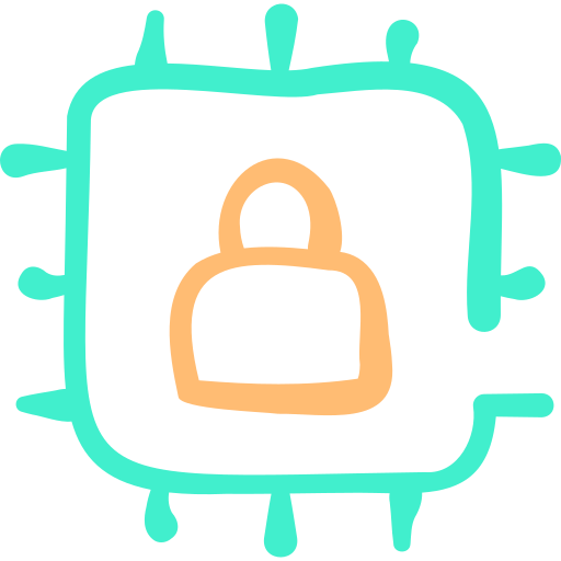 Cyber security Basic Hand Drawn Color icon