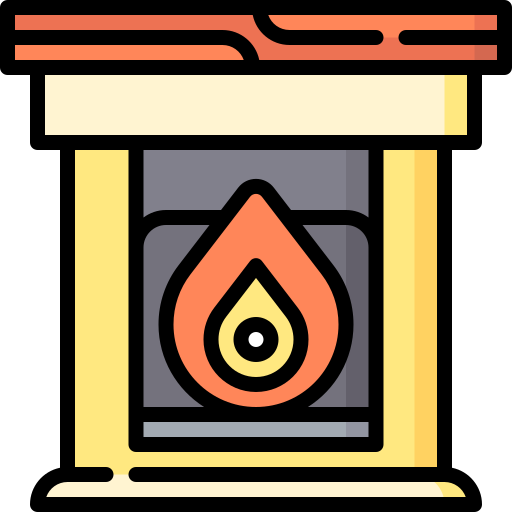 chimenea Special Lineal color icono