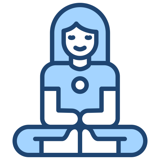 Meditation Generic Blue icon