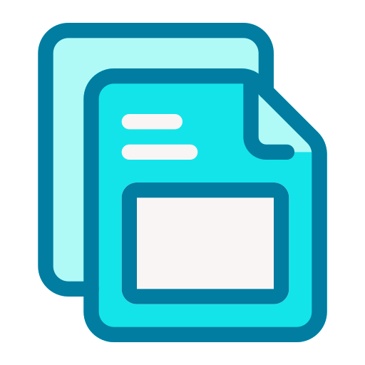 서류작업 Generic Blue icon