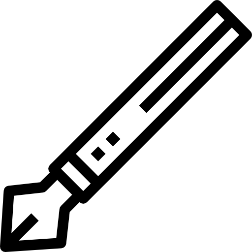 pluma fuente kank Lineal icono