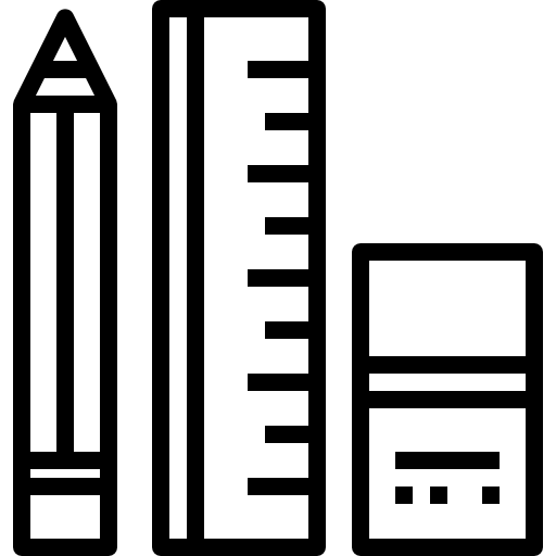 lápiz kank Lineal icono